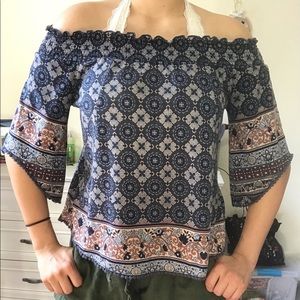 Off the Shoulder Floral Top